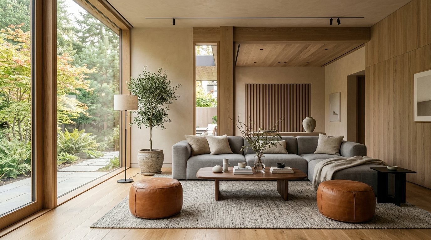 Modern Luxury Living Room Interior Materials Showcase